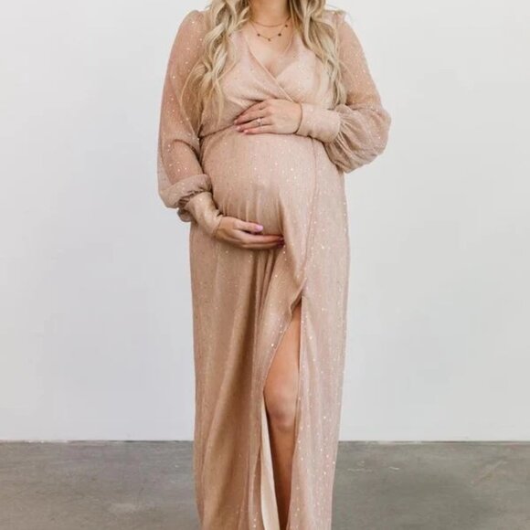 NWT Baltic Born Abigail Sparkle Gown - Champagne, Medium - Picture 2 of 5